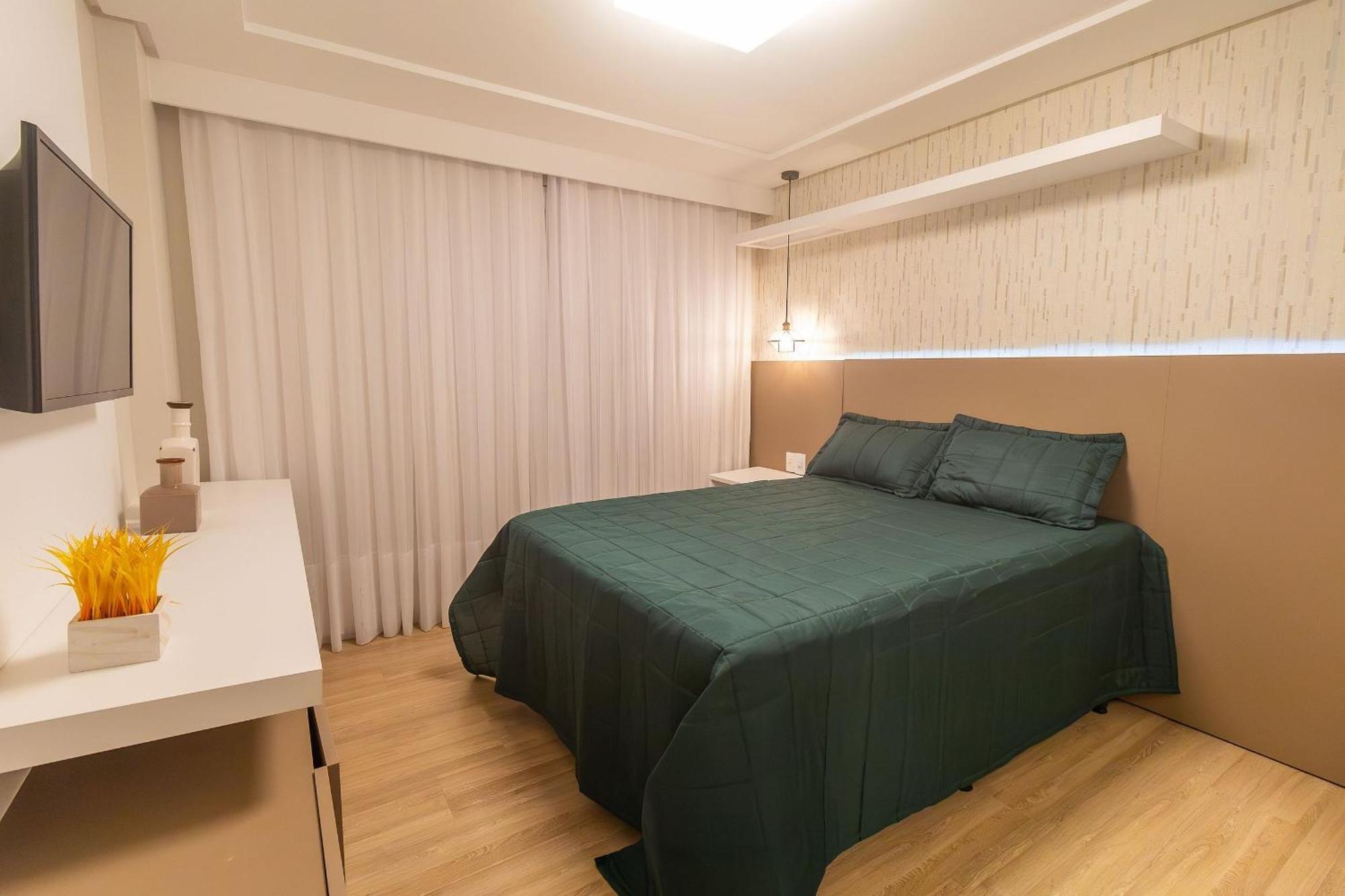 Varandas Do Atlantico 101A - Excelente Apartamento Em Condominio De Luxo A Beira Mar - Piscina Climatizada - Academia - Bombinhas Luaran gambar