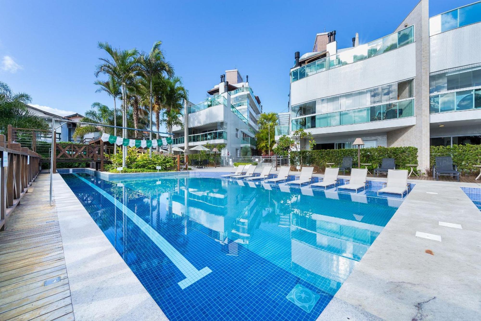 Varandas Do Atlantico 101A - Excelente Apartamento Em Condominio De Luxo A Beira Mar - Piscina Climatizada - Academia - Bombinhas Luaran gambar