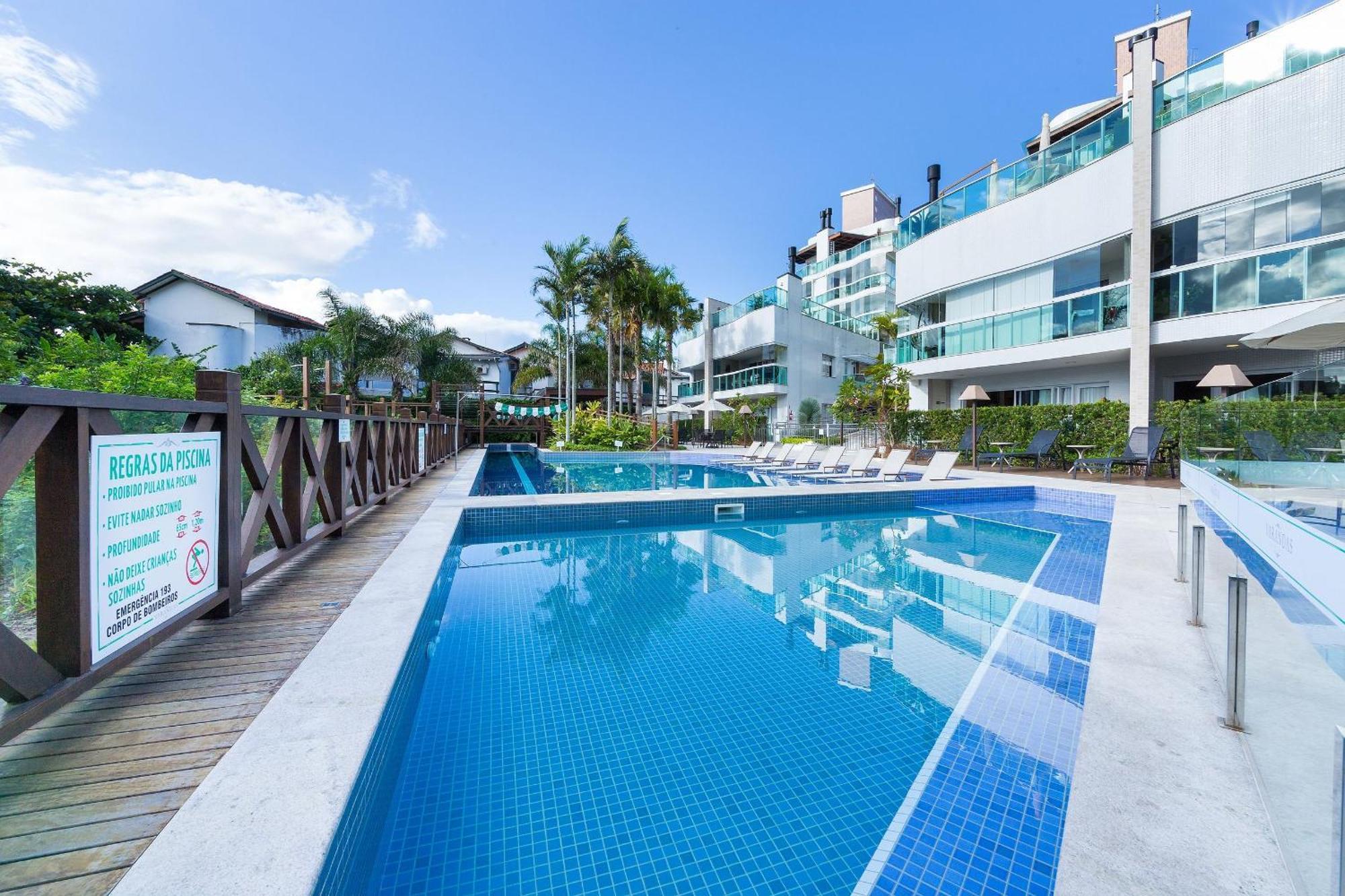 Varandas Do Atlantico 101A - Excelente Apartamento Em Condominio De Luxo A Beira Mar - Piscina Climatizada - Academia - Bombinhas Luaran gambar