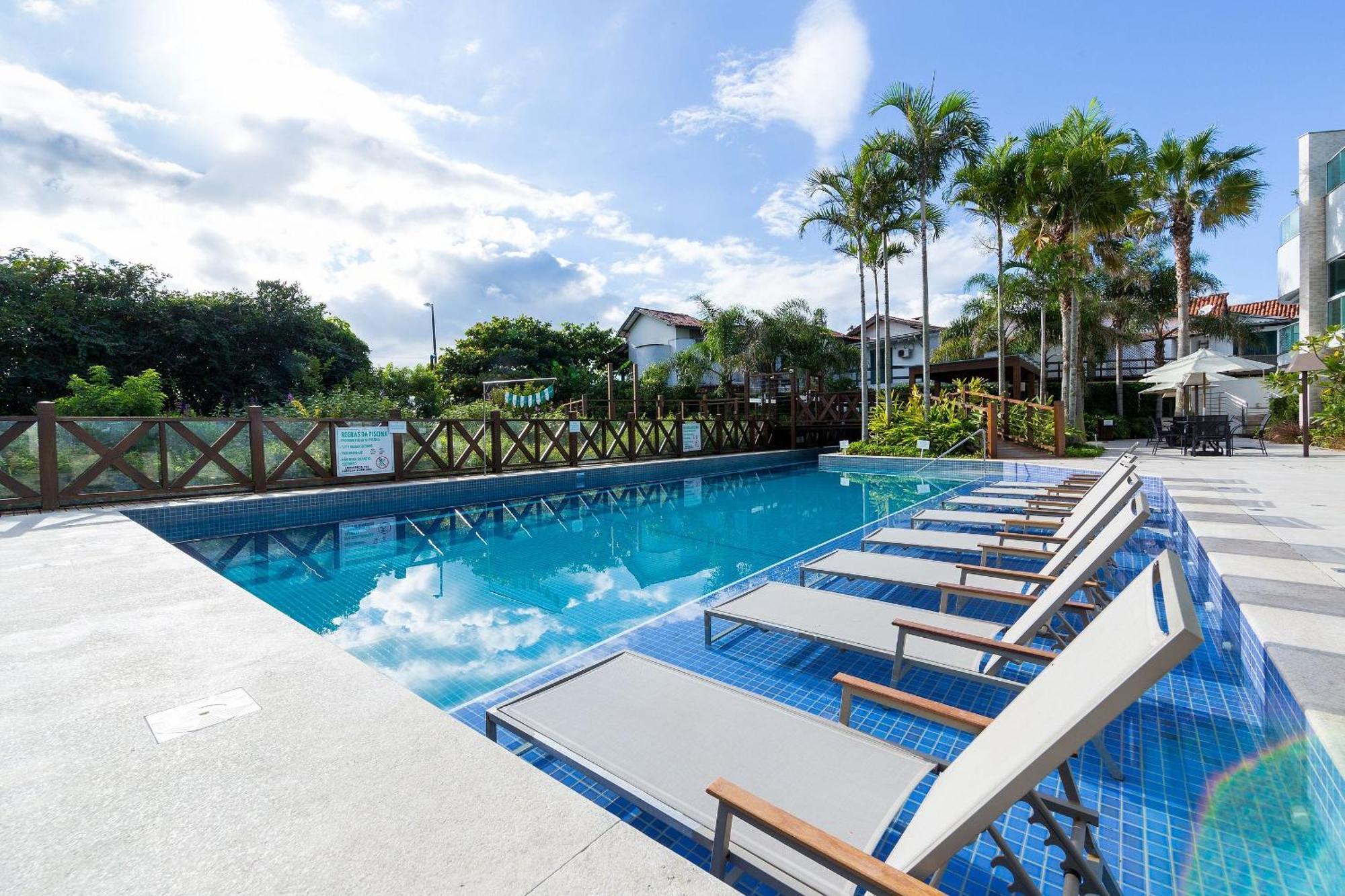 Varandas Do Atlantico 101A - Excelente Apartamento Em Condominio De Luxo A Beira Mar - Piscina Climatizada - Academia - Bombinhas Luaran gambar