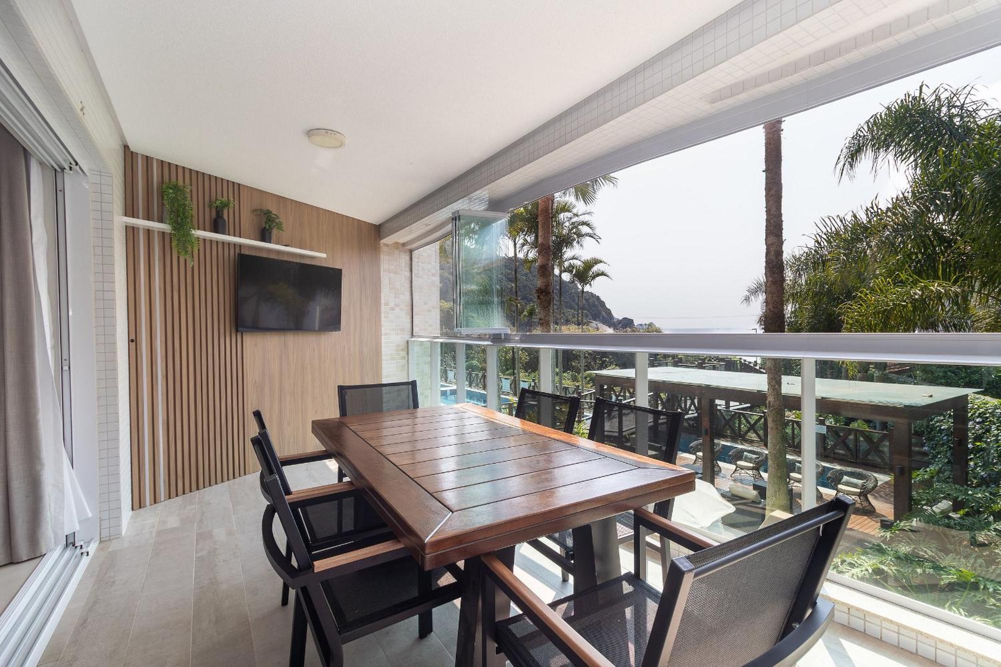 Varandas Do Atlantico 101A - Excelente Apartamento Em Condominio De Luxo A Beira Mar - Piscina Climatizada - Academia - Bombinhas Luaran gambar