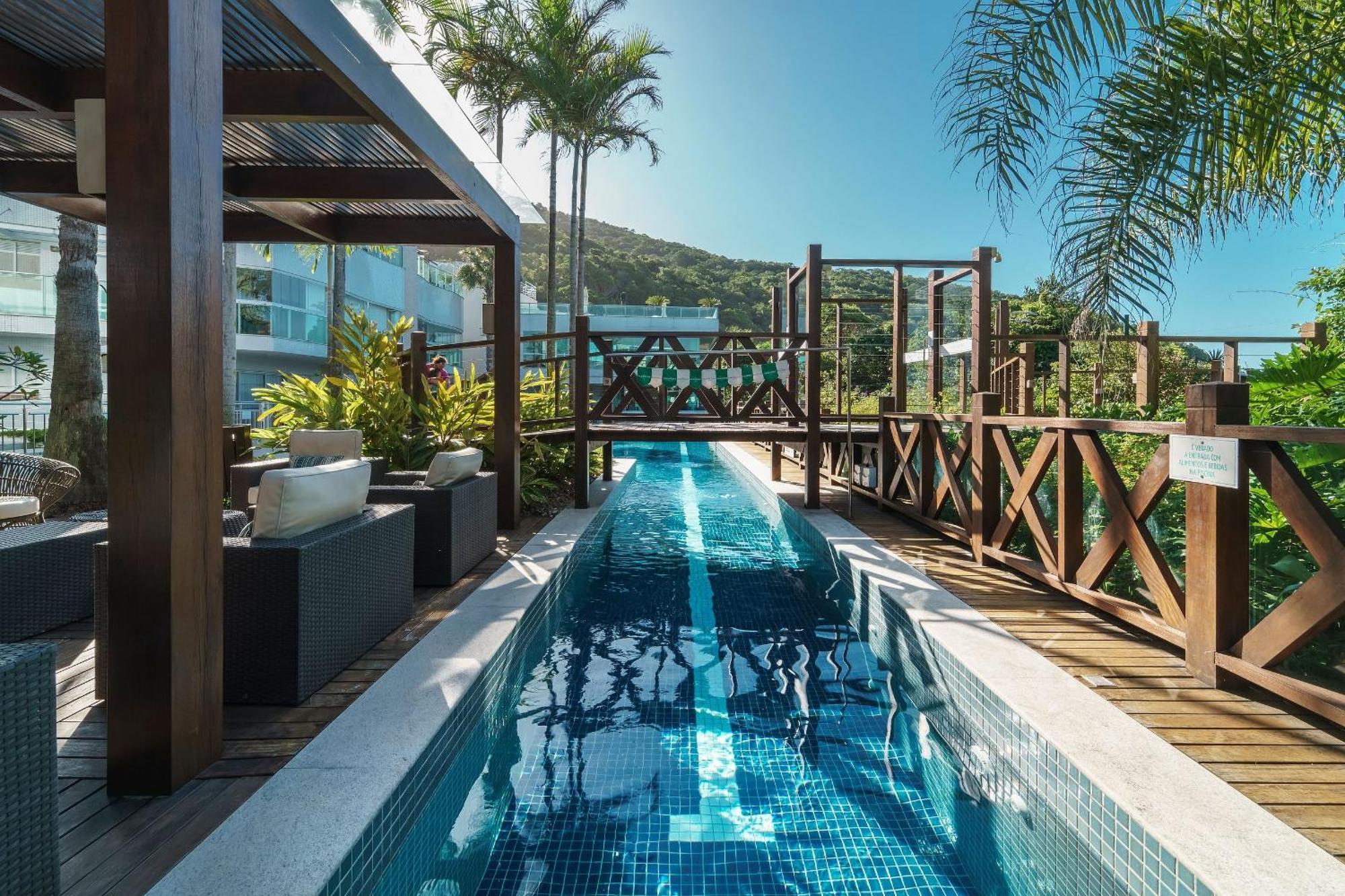 Varandas Do Atlantico 101A - Excelente Apartamento Em Condominio De Luxo A Beira Mar - Piscina Climatizada - Academia - Bombinhas Luaran gambar